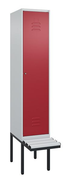 C+P Umkleidespind Classic PLUS, 2120x400x815mm, 7035/3003, Zylinderschloss, 0800407-12 S10016