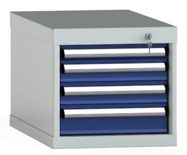 KLW Schubladenschrank 400 x 419 x 750 mm H x B x T, Einbaumaß: 300 mm, Einteilung: 18x36 Einheiten, VU / 200 kg, SDB0400-04UP-001