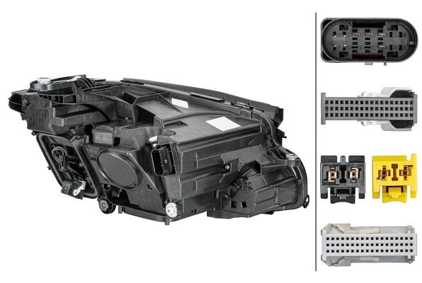 HELLA Bi-LED-Hauptscheinwerfer, für u.a. Mercedes-Benz E-Class (W213), ECE, für Rechtsverkehr, links, 1EX 012 076-671