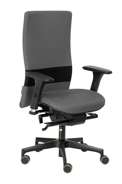 nexxtoffice Vita-Q Bürodrehstuhl mit 3D Armlehnen, Polyamid-Fußkreuz, Weiche Rollen, Blizzard, V-Q5-MA-WR-K-N-Bli