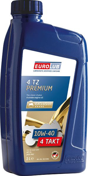 Eurolub 4TZ PREMIUM SAE 10W-40 Motoröl, VE: 1 L, 313001