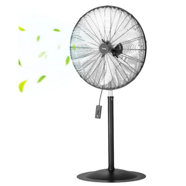 VEVOR 810 mm Standventilator Ventilator 3 Gang 136 bis 199 cm höhenverstellbar, GYLSFS30INCHJSOL1V2
