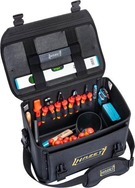 Hazet Werkzeugtasche, groß, mit 89 Werkzeugen, 89-teilig, 0,4 x 2,5 – 0,8 x 4, PH1 – PH3, T20 – T30, 191T-2/89