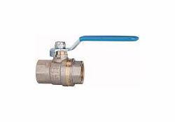 Riegler Kugelhahn mit blauem Stahlhebel, leichte Ausführung, Innen/Innengewinde, 103177