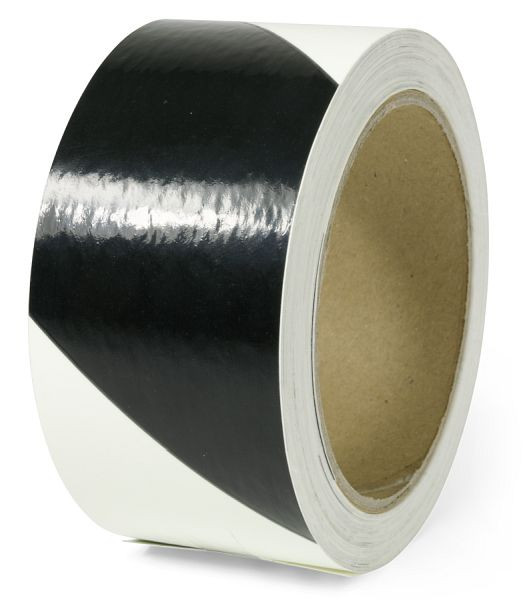 Moedel Markierungsstreifen rechtsweisend, Folie, langnachleuchtend/schwarz, 160-mcd, 50mmx16m, 55065