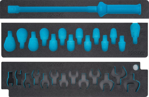 Hazet 2-Komponenten Weichschaum-Einlage, 2-Komponenten Weichschaum-Einlage leer für 6292-1 CT/28, 163-421L
