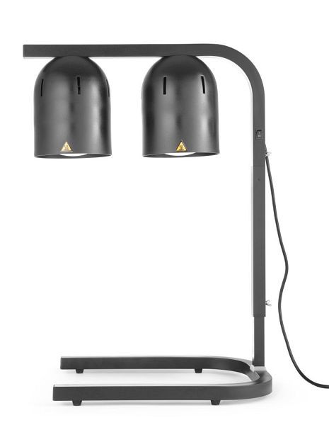 Hendi Wärmebrücke mit 2 Infrarotlampen, LxBxH: 453x360x790 mm, Schwarz, 273913