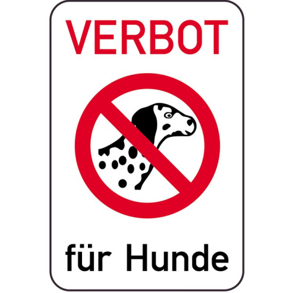 Stein HGS Hundeschild, VERBOT für Hunde, 400 x 600 mm, 14882