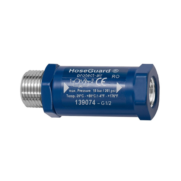 Riegler Schlauchbruchsicherung »Hose Guard«, Alu/Polyacetat, G 1/2 AG/IG, 139074