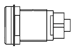 Benkiser Druckknopfgarnitur UP - MS roh - für Modell 196, 0162016