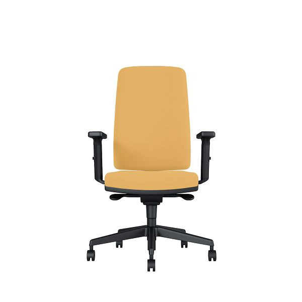 Bisley Bürodrehstuhl Stone, Tiefenverstellbarer Sitz, Mit Armlehnen, Kunststofffußkreuz, MR6053 honey, STONETKLMR6053