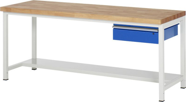 RAU Werkbank Serie 8000 - Modell 8001A3, B2000 x T900 x H840-1040 mm, 03-8001A3-209B4H.11