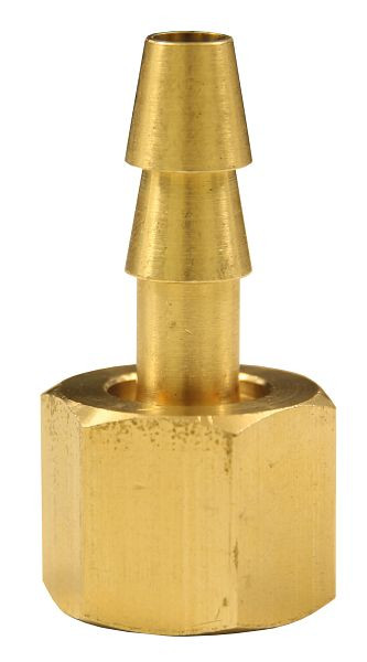 ELMAG Schlauchtülle mit Überwurfmutter, IG 1/4',9 mm, Messing, 42362