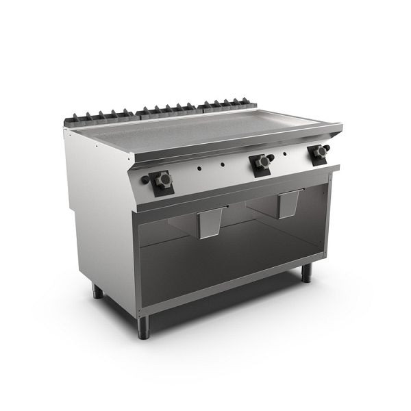 Mareno M1-700 Gas-Grillplatte mit glatter, matter Chromplatte, 120cm, 1200(B)x750(T)x900(H)mm, FT712GLCSG, 171.227