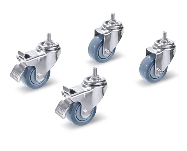 OHAUS Edelstahl-Radsatz-Kit für Industriewaagen Defender, 30616409
