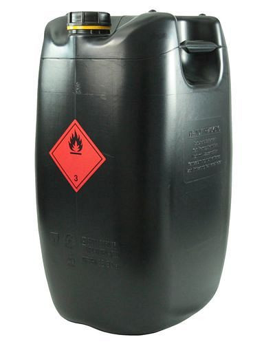 DENIOS Kunststoffkanister aus Polyethylen (PE), ableitfähig, 60 Liter Volumen, schwarz, 129-121