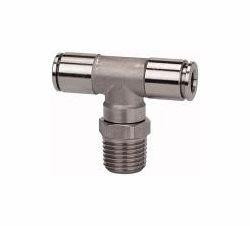 Riegler T-Steckverschraubung, drehbar, Außengewinde konisch, 110417