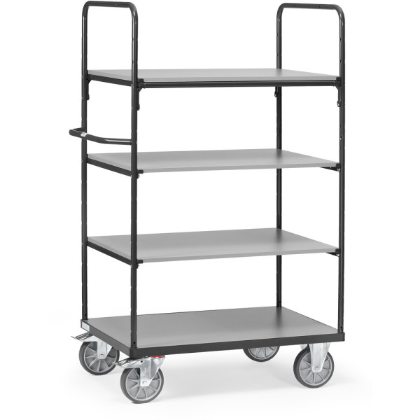 Fetra Etagenwagen, Ladefläche 1.000 x 700 mm, grau, 8302-7016