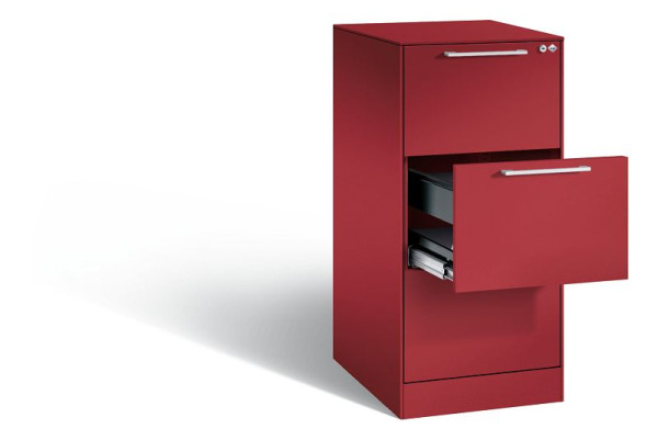 C+P Hängeregistraturschrank Asisto, H1010xB440xT600mm, Farbe: Rubinrot, Bügelgriff, 146245-311 S10089
