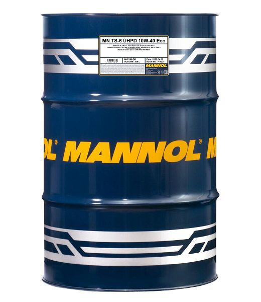 MANNOL Mehrbereichsöl 7106 TS-6 UHPD 10W-40 Eco, VE: 208 l, MN7106-DR