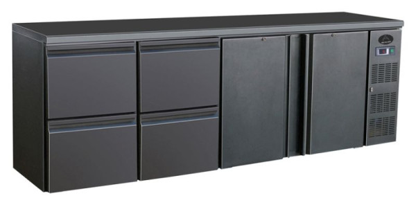 A&S Polarny Flaschenkühltisch, 698L, 2 Türen / 4 Schubladen, BBC440