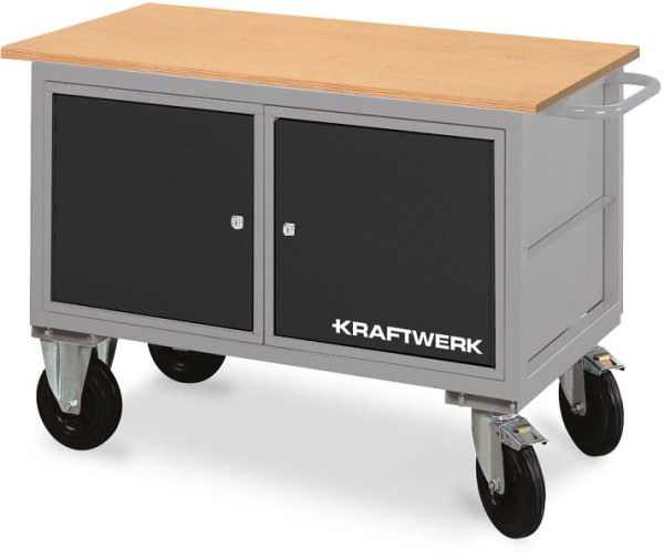 Kraftwerk Werkstattwagen mit 2 Schubladenboxen, 835x1300x600 mm, 95 KG, 143.835.006