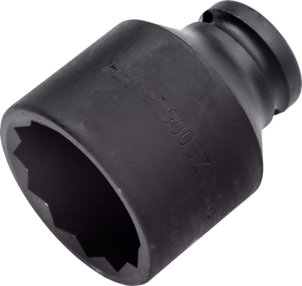 Hazet Schlag-, Maschinenschrauber Steckschlüsseleinsatz, Doppelsechskant, Vierkant hohl 12,5 mm, 36 mm, für Achswellenmutter, 900SZ-36
