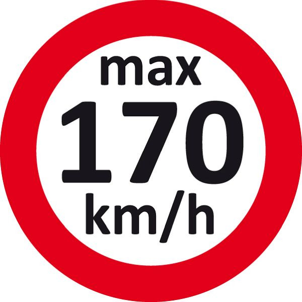 Eichner Geschwindigkeitsaufkleber, 170 km/h, VE: 100 Stück, 9240-00002