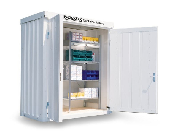 FLADAFI Materialcontainer IC Pro 1100, isoliert, Holzfußboden, F2221100201