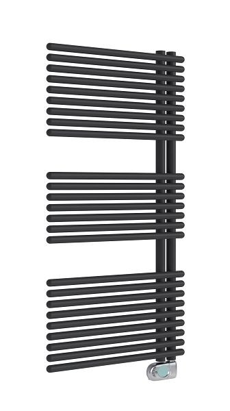 Sanotechnik Badezimmer-Heizkörper E-Wien, Mattschwarz 113,2x60cm, elektrisch, WIS111