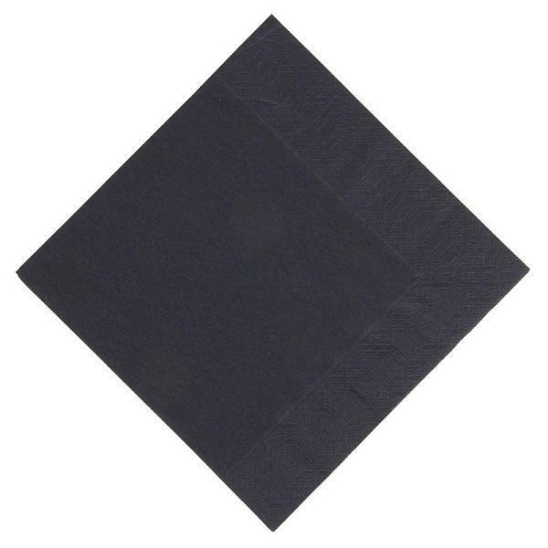 Duni Kompostierbare Lunchservietten schwarz 33cm, VE: 1000 Stück, GJ107, 107321031490701