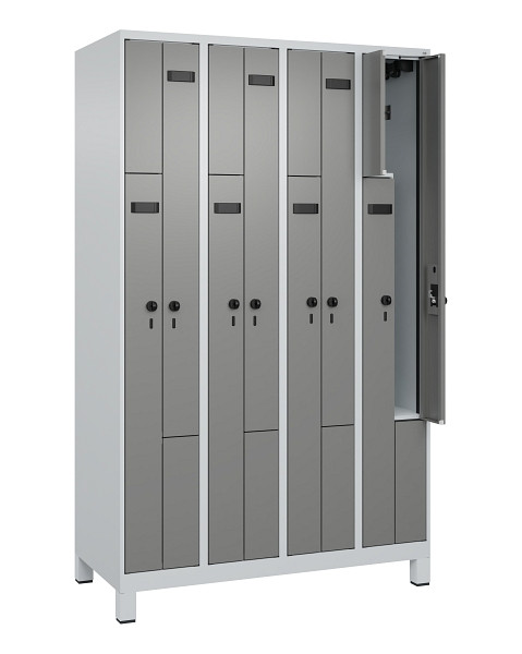 C+P Z-Spind Evolo PLUS, Füße, 8 Fächer, 1950x1200x500mm, 7035/0004, 049013-408 S10014
