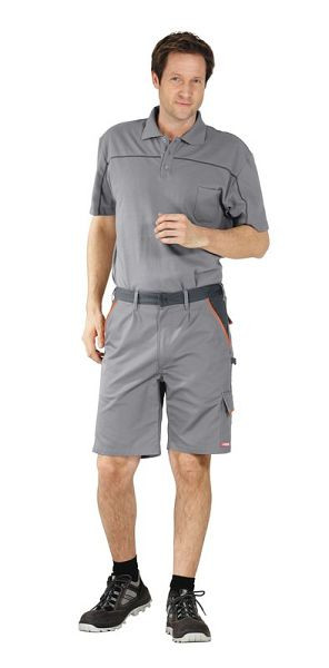 Planam Visline Shorts, zink/orange/schiefer, Größe XS, 2470040
