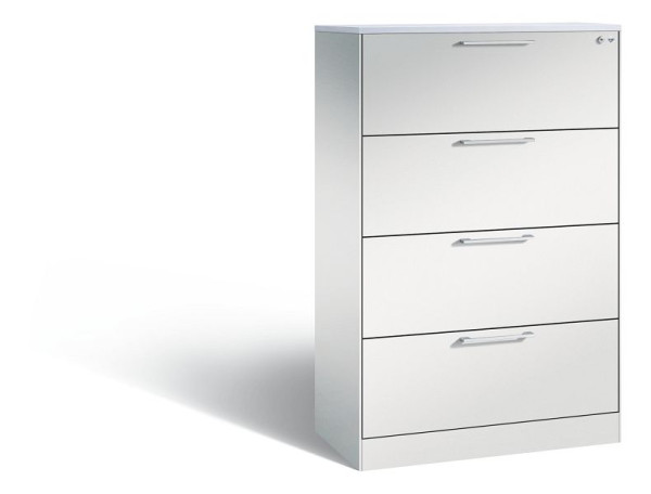 C+P Schubladenschrank Asisto, H1310xB800xT435 mm, Grau/DBS Hellgrau, 146023-412 S10017