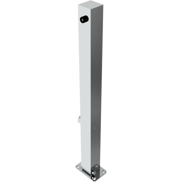 Stein HGS Absperrpfosten -Bollard-, zum Aufdübeln, DK nach DIN 3223, Schließung unten, keine Ösen, Maße: 70 x 70 mm, 4070fu