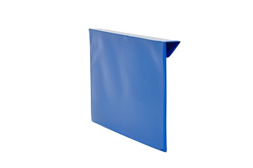 KROG Kennzeichnungstaschen für Aufsatzrahmen, A5 quer mit 25 mm Falz, blau, Öffnung: Schmalseite, 5901000