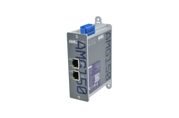 AMG Systems Industrieller PoE-Injektor, 2 10/100/1000BT RJ45 mit 30W PoE gemäß 802.3at, AMG150-2GAT-P60