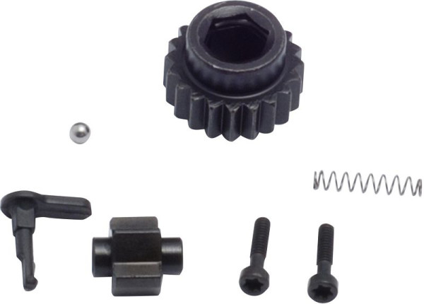 Hazet Ersatzteil Satz Knarr-Rad, Reparatur Satz Knarr-Rad 6,3 = 1/4" Innensechskant Bestehend aus: Knarr-Rad, Sperrstück, Schalthebel, 6408/7
