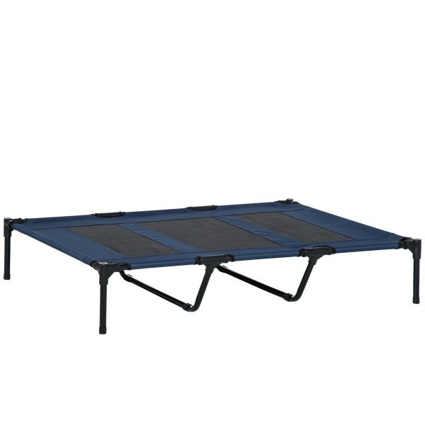 PawHut Hundeliege outdoor Hundebett Katzenbett Haustierbett Schlafplatz Blau, D04-069DB