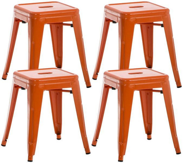 CLP Hocker Armin, orange, VE: 4 Stück, 101156409, 4251152635343