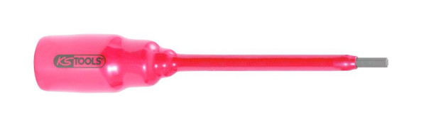 KS Tools 1/2" Bit-Stecknuss mit Schutzisolierung für Innensechskant-Schrauben, 5mm, 156mm lang, 117.1171