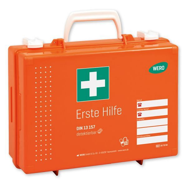 WERO Erste Hilfe Koffer DIN 13157 in Werotop 350, detektierbar, 207058