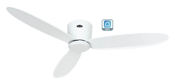 CasaFan Deckenventilator Eco Plano II 132 Lack weiß-Lack weiß WiFi, 313283W