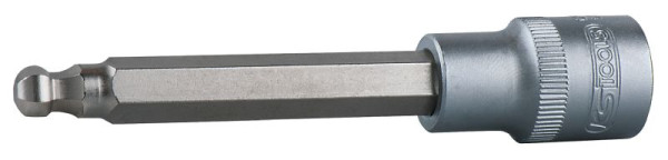 KS Tools 1/2" Bit-Stecknuss Innensechskant mit Kugelkopf, lang, 14 mm, 200 mm, 911.5319