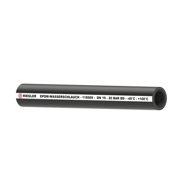Riegler Industrieschlauch für Salz- und Heißwasser, EPDM, ø 27x19, 40 m, 118569