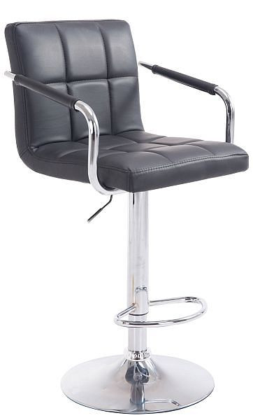 CLP Barhocker Lucy V2 chrom, schwarz, 10606201, 4250420280322
