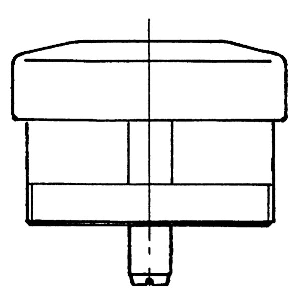 Benkiser Druckknopfgarnitur komplett für Waschtisch-Selbstschluss-Ventil 177/179/188, 0160103
