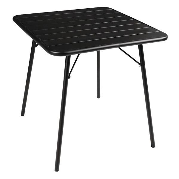 Bolero viereckiger Bistrotisch Stahl schwarz 70cm, CS731