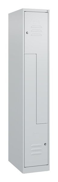 C+P Z-Spind Classic PLUS, 2 Abteile, 1700x300x500mm, 7035/7035, Zylinderschlösser, 0800037-102 S10000