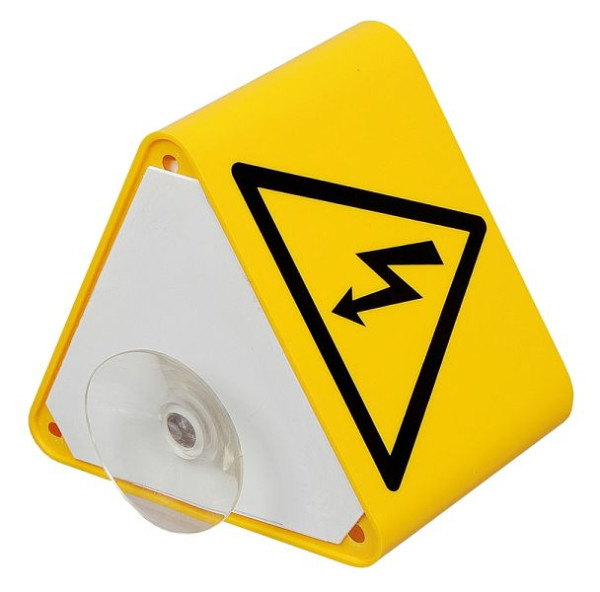 Eichner Leitzahlträger mit Blitzsymbol, Gelb, VE: 25 Stück, 9218-00789